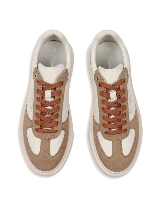 Karl Lagerfeld Sneakers Mit Logo-Print in Brown für Herren
