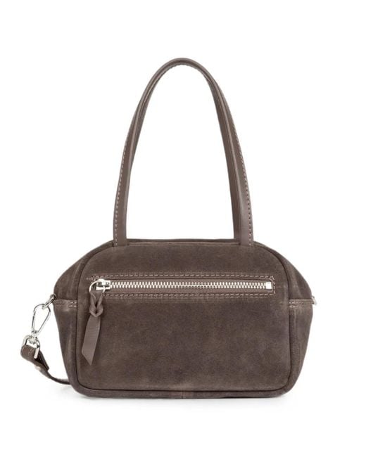 Lancaster Brown Suède It Suede Zip-Fastening Shoulder Bag