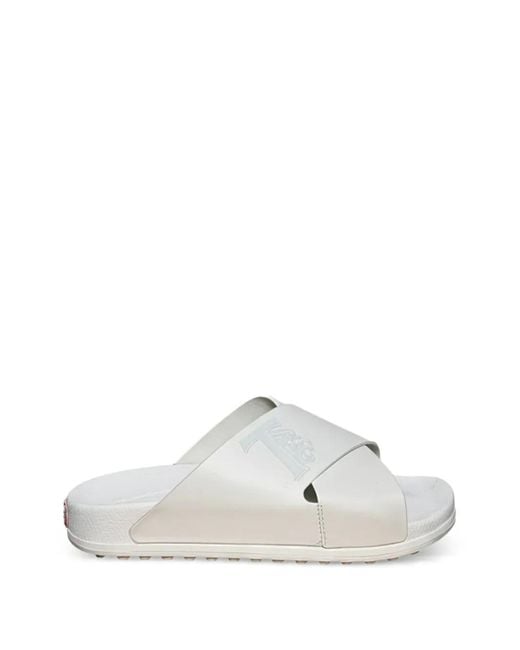 Tod's White Criss-Cross Sandals for men