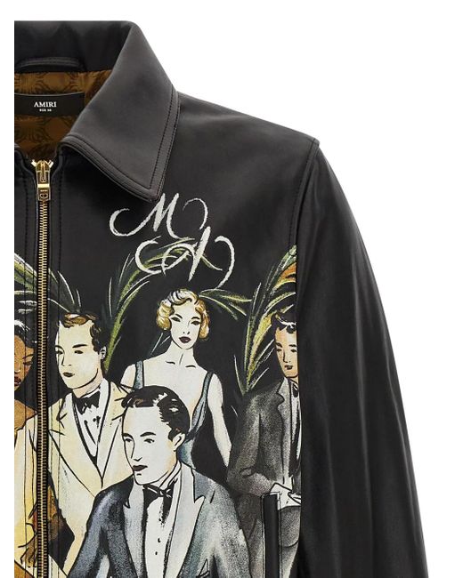 Bar Scene Puffer Jackets Nero-Uomo di Amiri in Black da Uomo