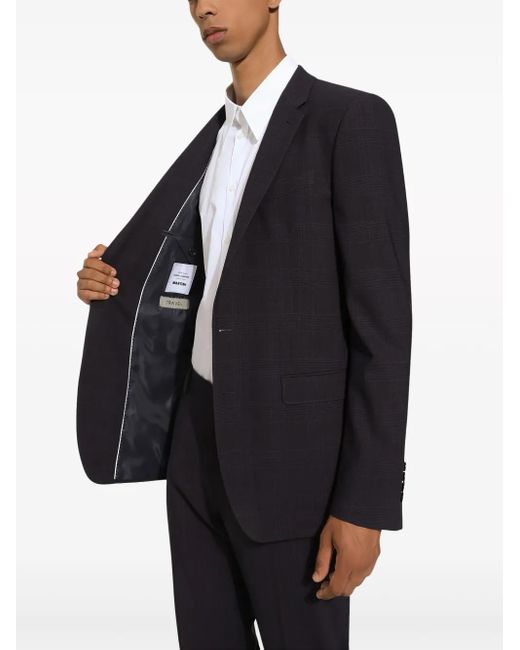 Dolce & Gabbana Blue Prince Of Wales Check Two-Piece Suit for men