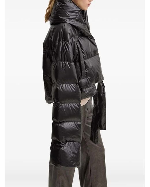 MMC Studio Black Quilted Hooded Jacket