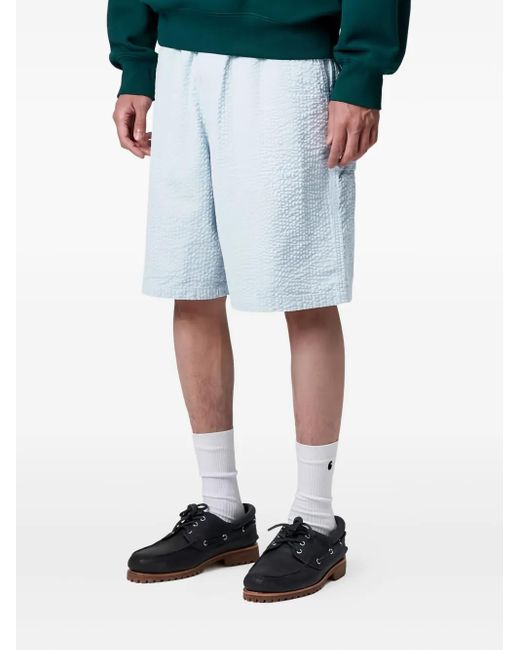 Carhartt Blue Textured Elasticated Shorts for men