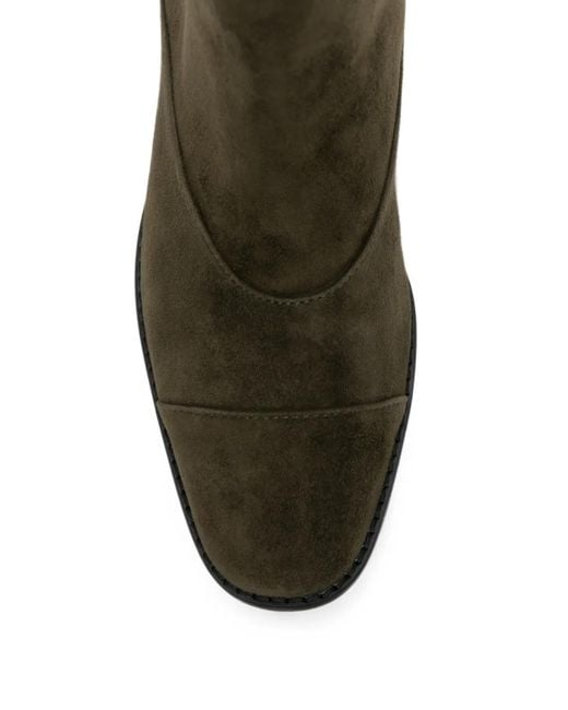 Coccinelle Green Suede-Finish Ankle Boots