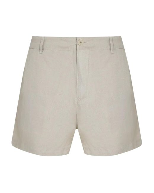 メンズ Osklen リネンブレンド ショートパンツ Gray