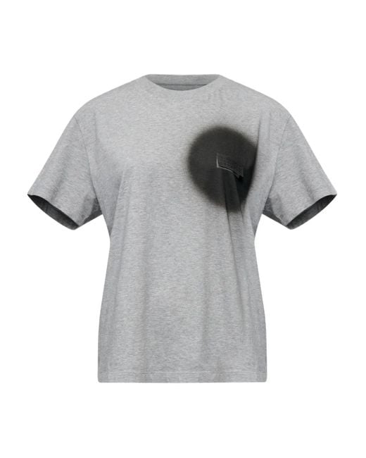 MM6 by Maison Margiela Gray Roundneck Appliqué Sweatshirt