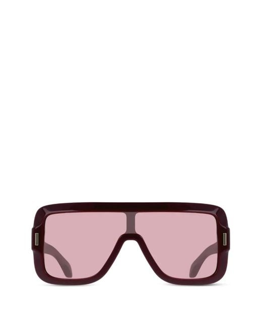 Ferragamo Pink Lunettes De Soleil À Monture Géométrique