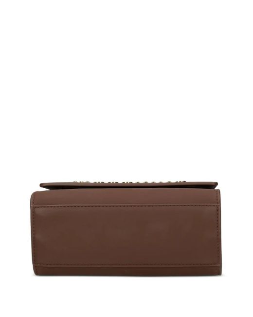 Love Moschino Brown Logo-Plaque Tote Bag