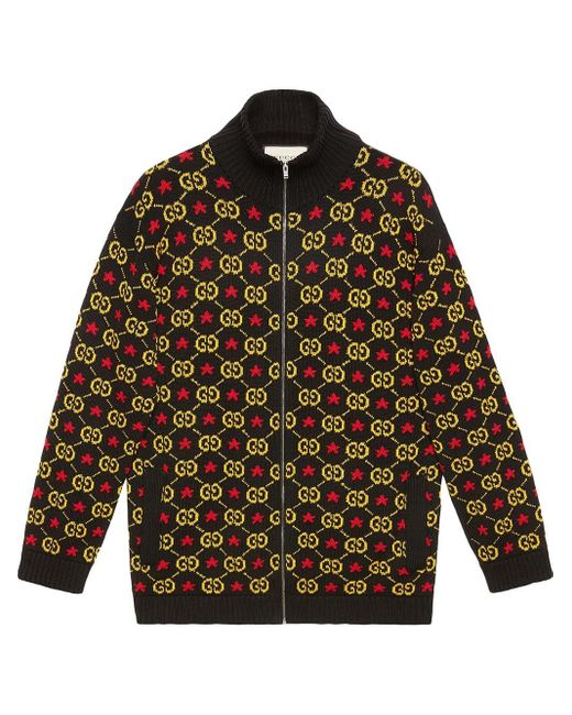 gucci reversible gg jacquard bomber jacket
