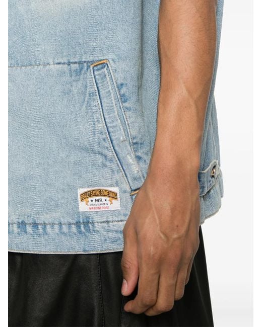 Martine Rose Blue Blewas Denim Gilet