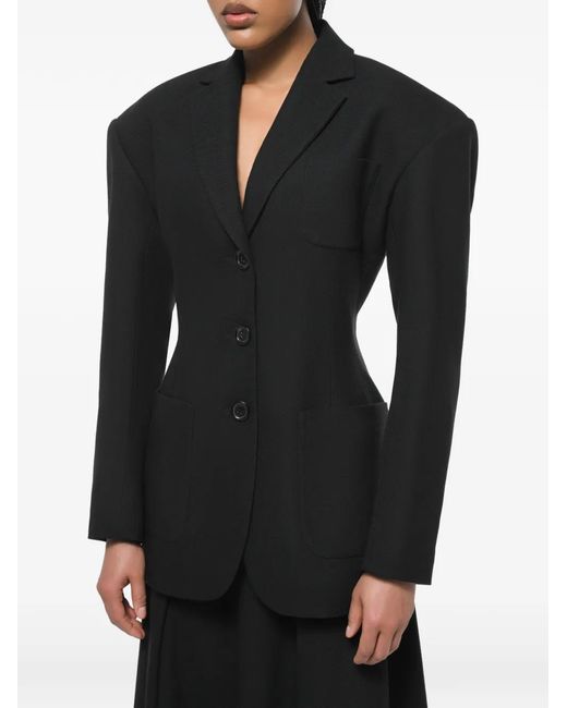 Anouki Black Fitted-Waist Blazer