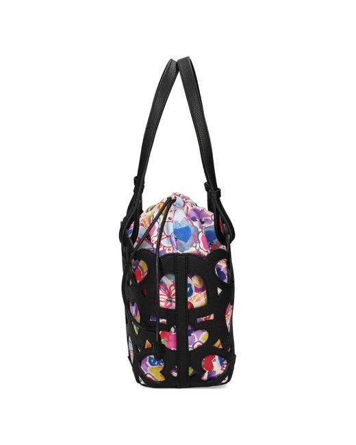 Love Moschino Black Heart Cutout Tote Bag
