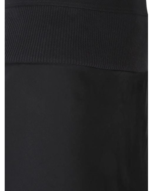 Rick Owens Black Bias Short Skirt