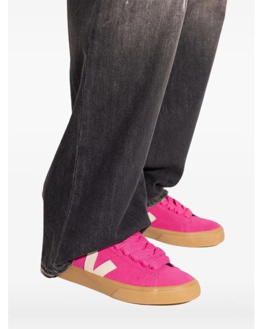 Baskets Campo En Daim Veja en coloris Pink