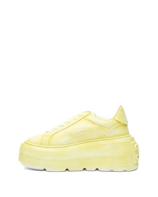 Casadei Yellow Nexus Platform Sneakers