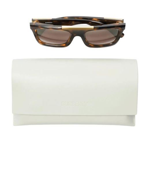 Burberry Brown Rectangle-Frame Sunglasses for men