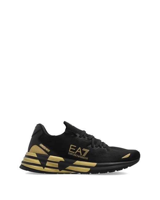 Baskets Crusher Distance À Logo EA7 pour homme en coloris Black
