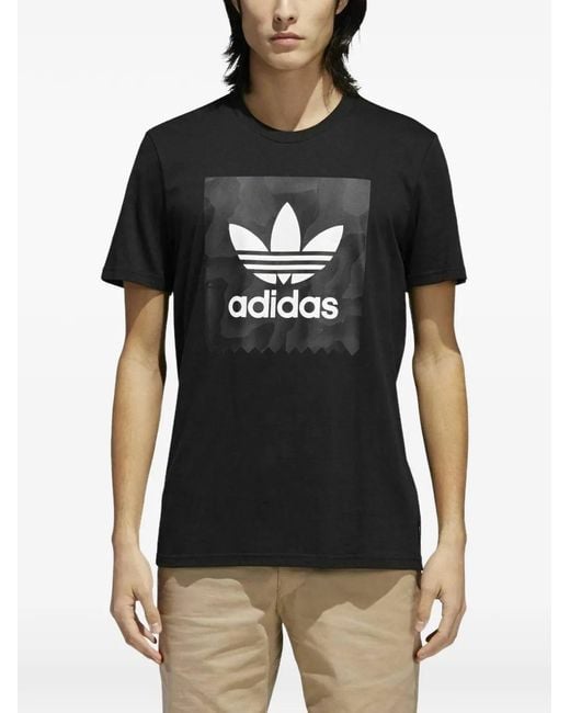 Adidas Black Logo Short-Sleeve T-Shirt for men