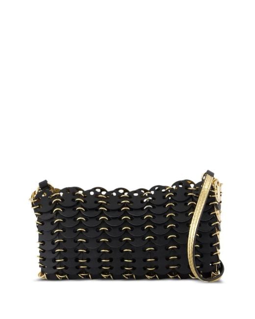 Rabanne Black Nano 1969 Shoulder Bag