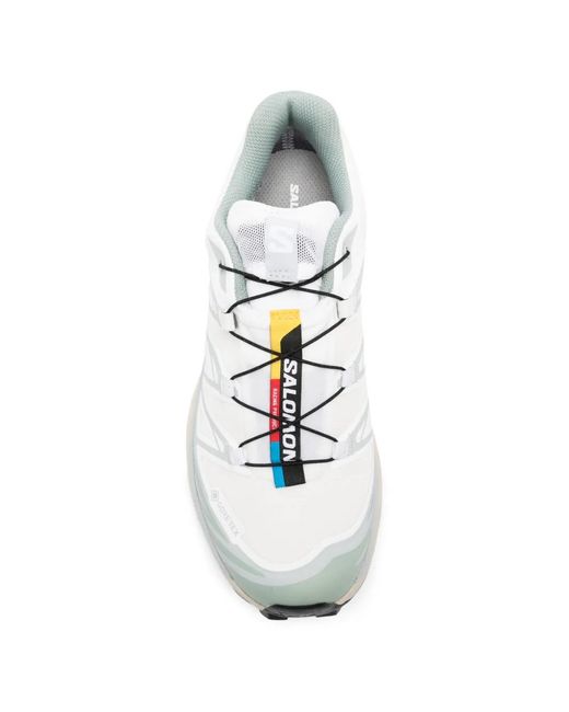 Salomon White Xt-6 Gtx Sneakers