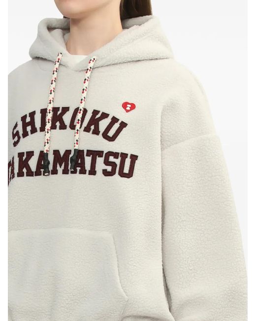A Bathing Ape White Appliqué Hooded Sweater
