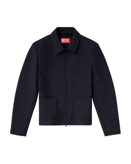 DIESEL Blue G-Cesara-Bons Zip-Front Pocket Jacket