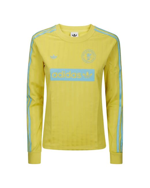 Adidas Yellow Long-Sleeve T-Shirt