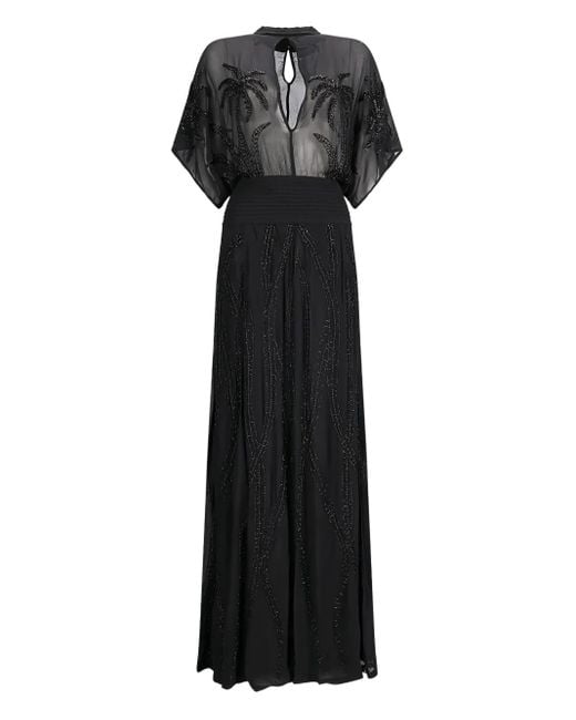 retroféte Nalina ビーズ マキシドレス Black