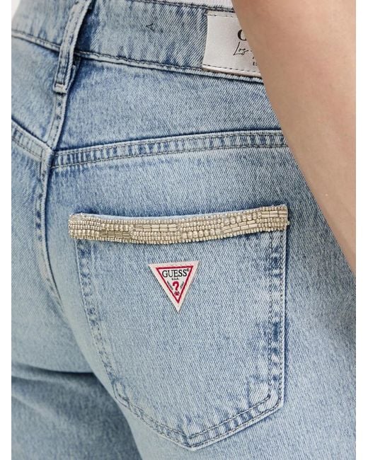 Guess Blue Beaded Pocket Jeans