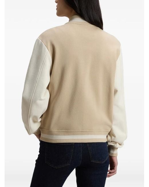 Woolrich Natural Snap-Button Two-Tone Bomber Jacket