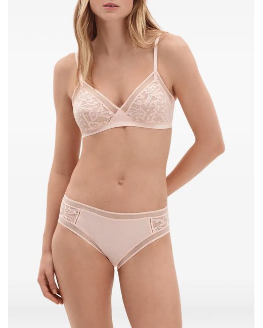 Eres Natural Brindille Lace-Panel Briefs