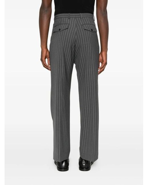 sunflower Gray Pinstripe Tailored Trousers for men