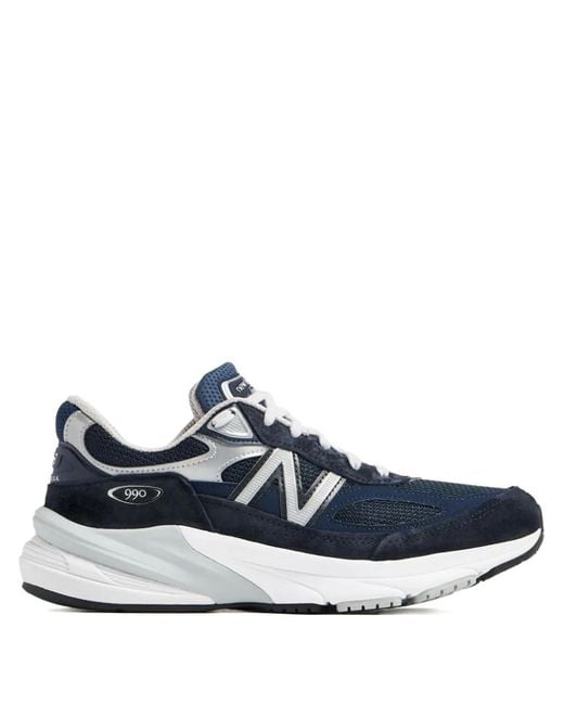 New Balance Blue Made In Usa 990v6 Sneakers - Women's - Pig Suede/rubber/fabric