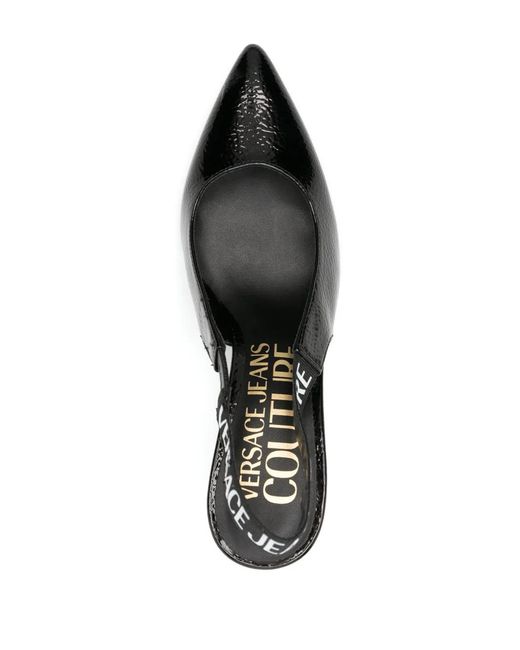 Versace Jeans Couture Black Scarlett 90Mm Slingback Pumps