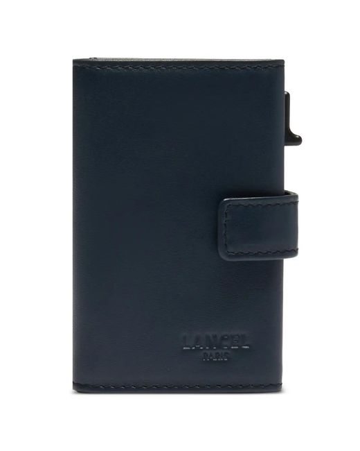 Lancel Blue Leon Leather Cardholder for men