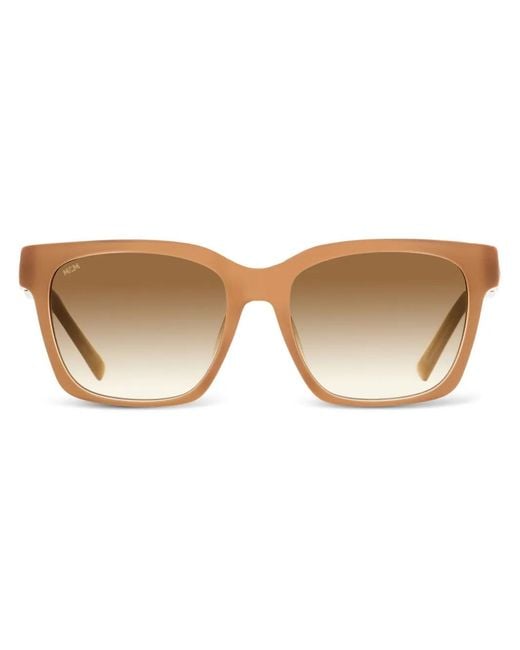 MCM Brown 713 Sa Rectangular Sunglasses