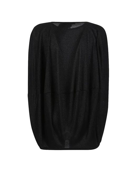 Junya Watanabe Black Patchwork Metallic-Finish Top