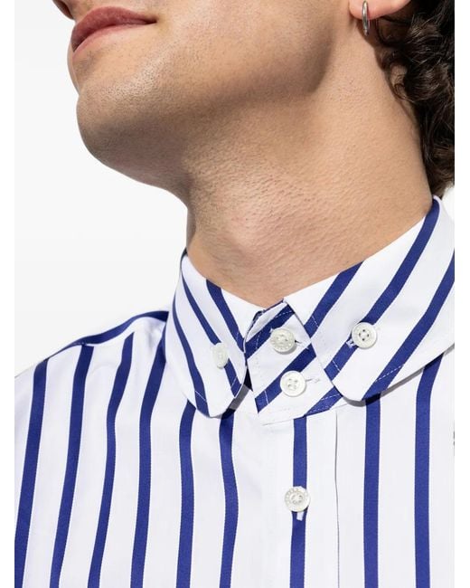 Vivienne Westwood Blue Krall Striped Shirt for men