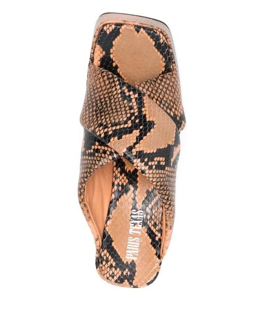 Paris Texas Brown Vicky Wedge Sandals