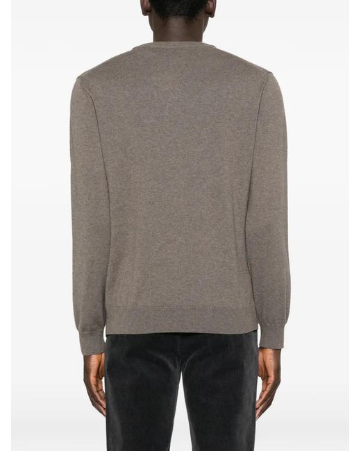 Gant Gray Crew-Neck Sweater for men