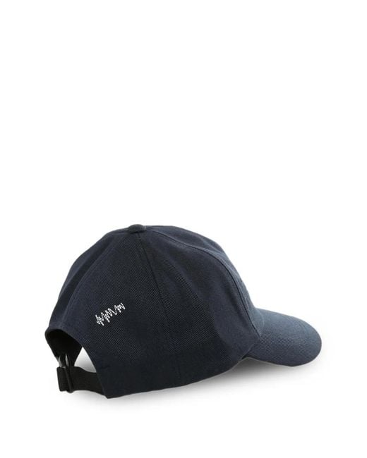 Adererror Blue Logo-Print Hat