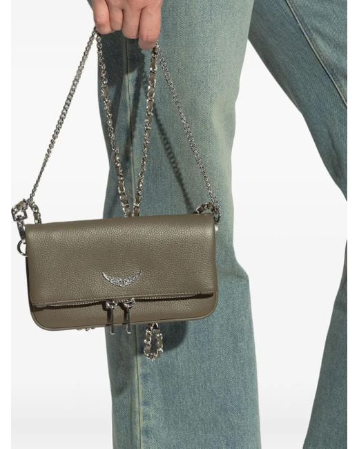 Zadig & Voltaire Gray Chain-Embellished Tote Bag