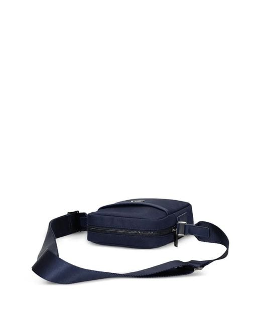 Lacoste Blue Logo Adjustable Messenger Bag for men