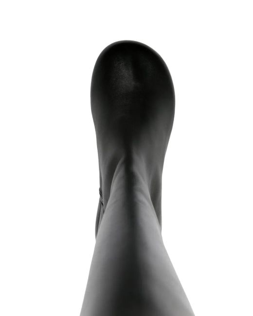Marsèll Black 50Mm Basata Leather Knee-High Boots