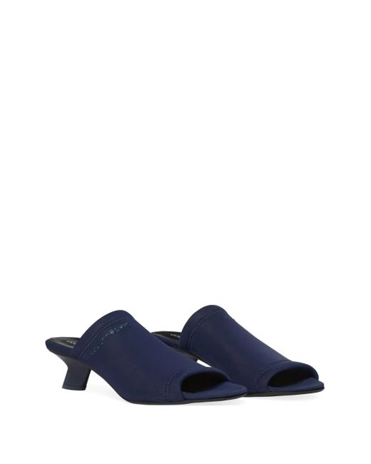 Courreges Blue Wet Mules