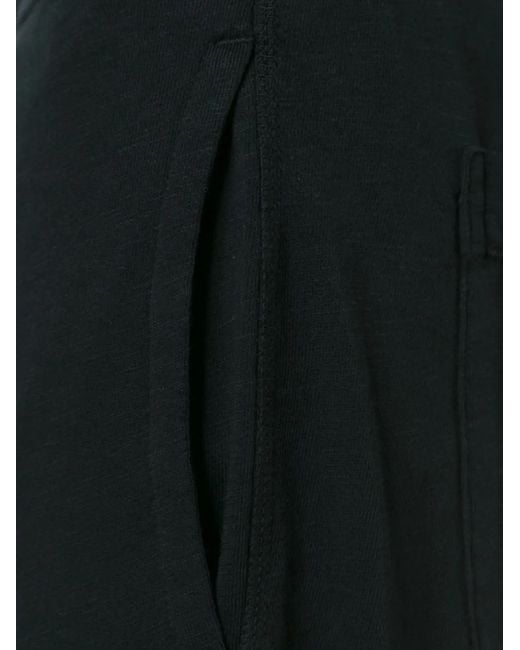 James Perse Black Drawstring-Waist Track Pants for men