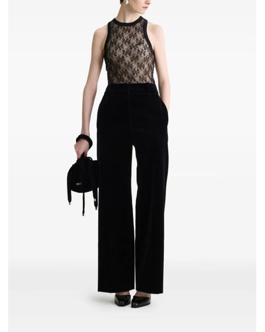 Patou Black Smocking Trousers