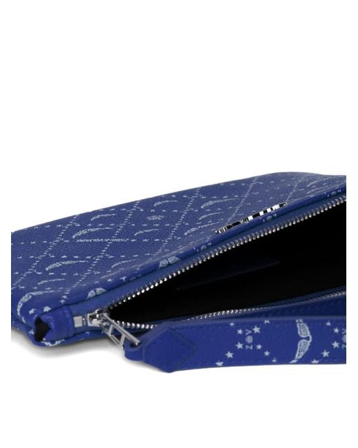 Zadig & Voltaire Blue Z Monogram Pouch