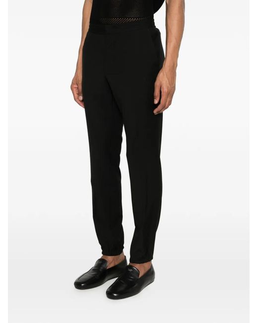 Zegna Black Pantalon À Lien De Resserrage for men