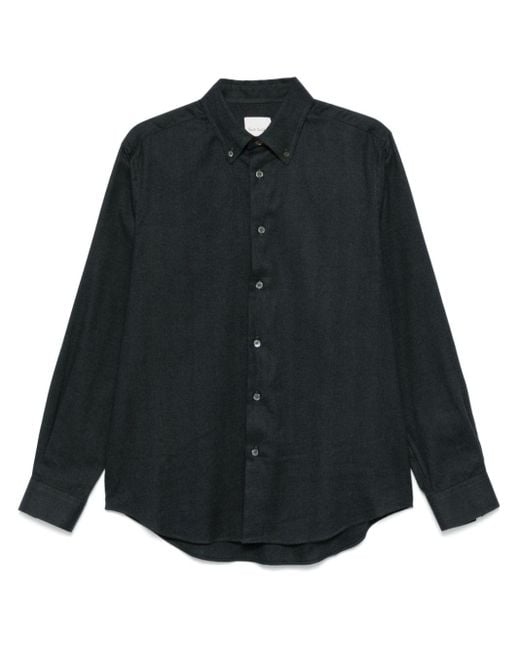 Paul Smith Black Herringbone-Pattern Shirt for men